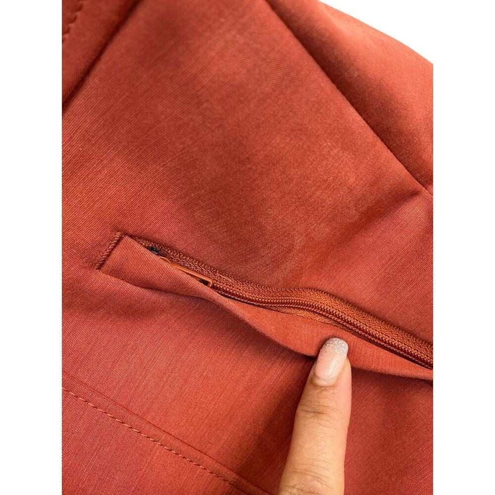 Tory Burch Zip Pocket Dress Pants Women’s Size 2 Burnt Orange - Picture 8 of 14